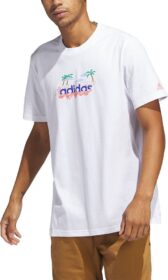 Adidas Lin Short Sleeve T-shirt Valkoinen XL / Regular Mies