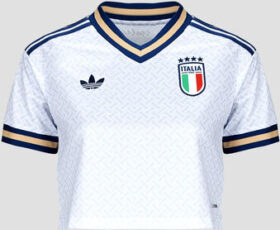 adidas Lyhythihainen t-paita adidas  Away Crop Italy Football Jersey  EU S