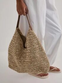 BECKSÖNDERGAARD Beige – Paper Straw Siena Bag