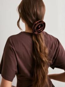 BECKSÖNDERGAARD Ruskea – Luster Rosea Scrunchie