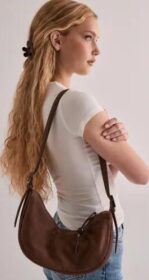 BECKSÖNDERGAARD Ruskea – Suede Veg Tacey Bag