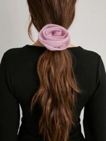 BECKSÖNDERGAARD Vaaleanpunainen – Organza Rosea Scrunchie