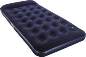 Bestway 67224 Twin Easy Inflate Flocked 188x99x28 Cm Yksittäinen Ilmapatja Sisäänrakennetulla Pumpulla