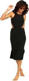 Billabong Sunup Sleeveless Midi Dress Musta XL Nainen