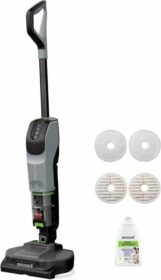 BISSELL SpinWave + Vac Pet Pro -märkä-kuivavarsi-imuri 0.4 L pölypussi musta harmaa