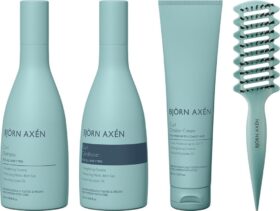 Björn Axén Curly Hair Essentials Set Shampoo 250 Ml Conditioner 250 Ml Cream 150 Ml Brush