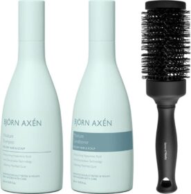 Björn Axén Smooth Shine Hair Care Set Shampoo 250 ml & Conditioner 250 ml & Blowout Brush