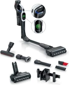 Bosch BCS1041WAC Sauvaimuri Pussiton musta Valkoinen 04 L Kuiva HEPA