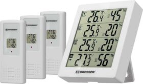 Bresser Temeo Higro Quadro 4 Thermometer And Hygrometer Valkoinen