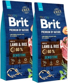 Brit Premium By Nature Dog Sensitive Lamb & Rice 2×15 kg