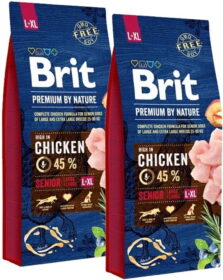 Brit Premium By Nature Senior L-XL 2×15 kg