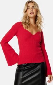 BUBBLEROOM Alime Knitted Top Red S