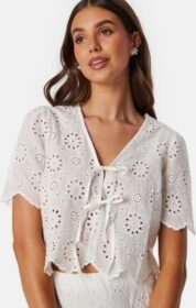 BUBBLEROOM Broderie Anglaise Blouse White XL