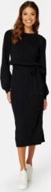 BUBBLEROOM Amira knitted dress Black M