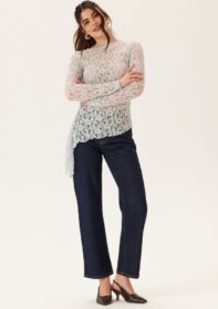 BUBBLEROOM Asymmetric Lace Top