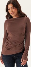 BUBBLEROOM Boat Neck Asymmetric Top