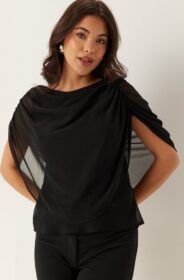 BUBBLEROOM Cape Sleeveless Blouse