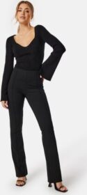 BUBBLEROOM Soft Suit Flared Trousers Black M