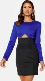 BUBBLEROOM Contrast Dress Blue / Black XL