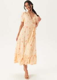 BUBBLEROOM Flounce Viscose Wrap Dress