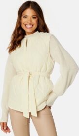 BUBBLEROOM Hilma Quilted Vest Winter white S