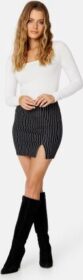 BUBBLEROOM Jen mini skirt Black / Striped M