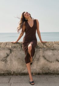 BUBBLEROOM Knitted Vest Dress