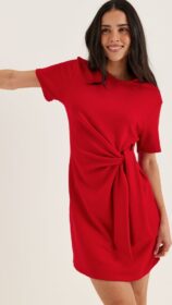 BUBBLEROOM Knot Tee Dress