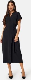 BUBBLEROOM Matilde Wrap Dress Black 4XL