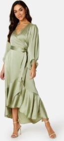 Bubbleroom Occasion Gilda Wrap Dress Olive green 4XL