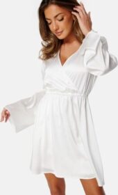 Bubbleroom Occasion Malique Satin Dress White 4XL