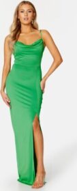 Bubbleroom Occasion Odette Waterfall Gown Green M