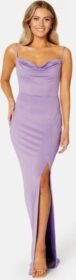 Bubbleroom Occasion Odette Waterfall Gown Lilac L