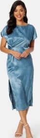 Bubbleroom Occasion Renate Twist front Dress Dusty blue 2XL