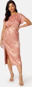 Bubbleroom Occasion Renate Twist front Dress Rose copper 4XL