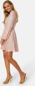 Bubbleroom Occasion Sequin Balloon Sleeve Dress