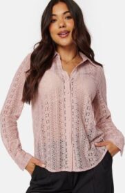 BUBBLEROOM Rhoda Lace Shirt Dusty pink XL