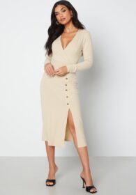 BUBBLEROOM Rose long sleeve button dress