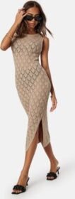 BUBBLEROOM Roselani Knitted Dress Light beige XL