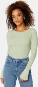 BUBBLEROOM Sabine knitted top Light green S