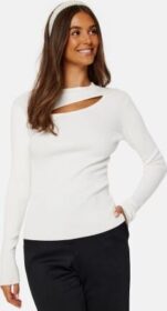 BUBBLEROOM Salma cut out top Offwhite S