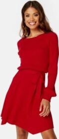 BUBBLEROOM Sandy knitted dress Red XS
