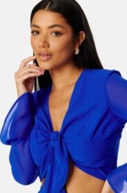 BUBBLEROOM Sharon knot blouse Blue S