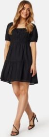 BUBBLEROOM Short Sleeve Cotton Dress Black XL