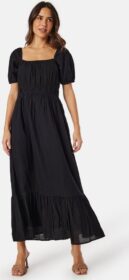 BUBBLEROOM Short Sleeve Cotton Maxi Dress