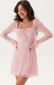 BUBBLEROOM Square Neck Lace Dress