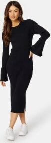 BUBBLEROOM Stella Knitted Viscose Dress Black L