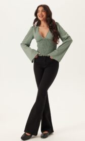 BUBBLEROOM Structure Smock Top