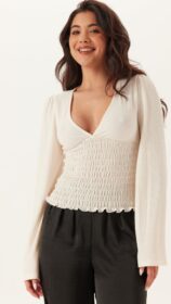 BUBBLEROOM Structure Smock Top
