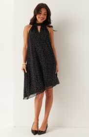 BUBBLEROOM Tie Reversible Short Mesh Dress